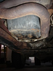 jeep oil pan - bashed in